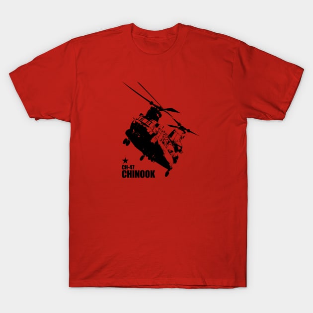 CH-47 Chinook T-Shirt by Firemission45